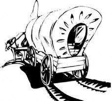 人力车 马车 矢量素材 eps格式_0088
