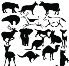 标志logo制作素材 动物剪影图片
