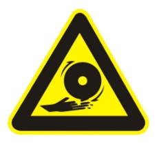小心砂轮安全标识图片