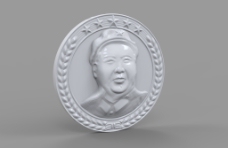 毛主席3D打印徽章