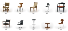 椅子设计素材3D模型素材