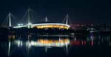 洛阳新区体育场侧面景色图片