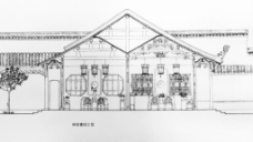 中国古建筑建构画法素描素材