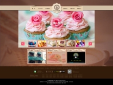 欧式蛋糕店网页设计