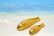 黄金海报 3D硬金 淘宝广告图图片