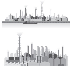 建筑工业工业建筑模型