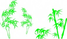 绿色叶子竹子