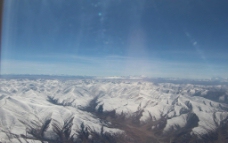 飞机上看到的西藏雪山图片