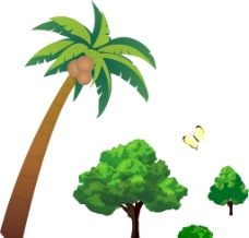 矢量椰子树 树木图片