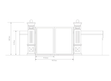 欧式别墅围墙柱子设计图