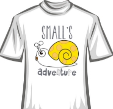 黄色蜗牛T恤衫