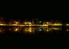 公园夜景图片