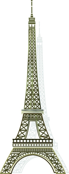 巴黎埃菲尔铁塔矢量图