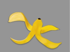 香蕉皮 Ai素材图片