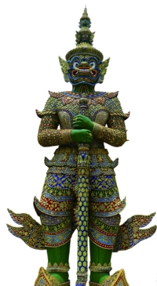 泰国夜叉门神立牌图片