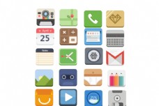 手机扁平化icon图标图片