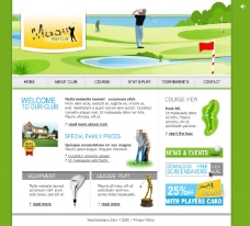 高尔夫网站模型