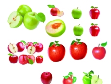 高清水果 鲜果 苹果集锦图片