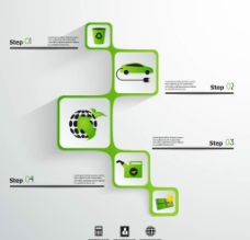 绿色环保图标图表设计图片