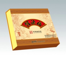 福源馆月饼盒 平面图图片