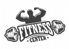 字体健身logo