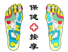 足疗按摩保健按摩卫生标志足疗脚部穴位图片