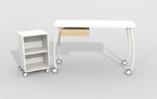 电脑桌3d模型家具图片免费下载