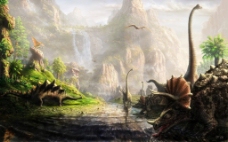背景图片下载恐龙世界