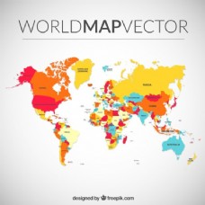 @世界彩色的世界地图