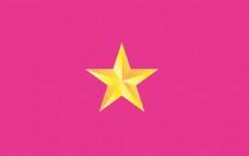 粉色立体五角星图片