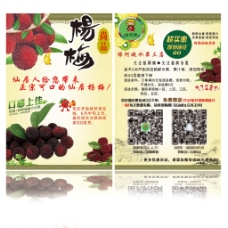 水果海报杨梅海报水果店宣传单张