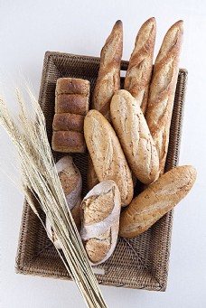 篮子里的麦穗与面包