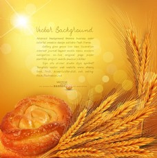 面包与小麦背景
