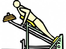 室内运动室内锻炼体育运动人物矢量EPS0140
