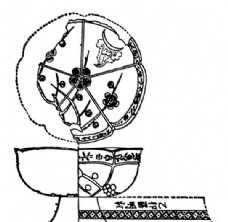 古代图案元明时代矢量版画古典图案矢量中华五千年AI源文件0043