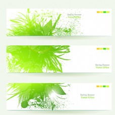 广告春天春季绿色生机卡片图片