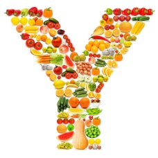 水果蔬菜蔬菜水果组成的字母Y图片