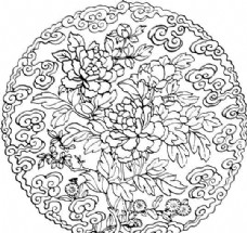 文明元明时代矢量版画古典图案矢量中华五千年AI源文件0023