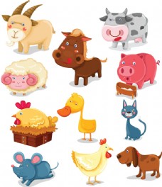 宠物猪11款卡通动物