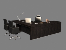 现代办公现代风格办公室搭配桌椅组合