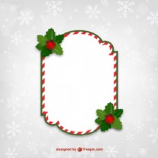 圣诞节红色和白色圣诞框