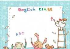 英语学习动物漫画矢量EPS13