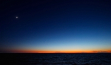 海平面日出图片