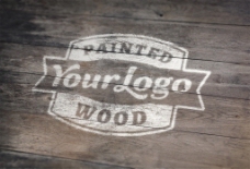 木板油漆LOGO标志VI模板