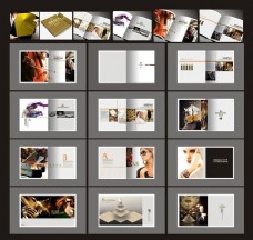 企业画册陶瓷企业时尚画册模板设计矢量素材