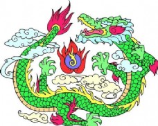 龙纹吉祥图案中国传统图案0045
