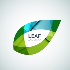 绿色叶子创意绿叶logo设计图片