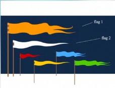 迎风飘扬的旗帜flash动画