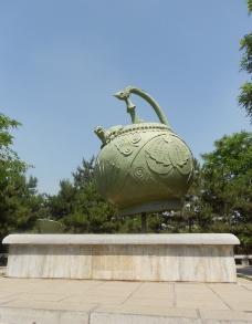 茶壶雕塑图片