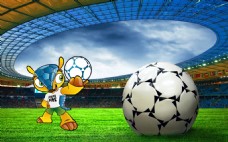 巴西世界杯吉祥物设计PSD素材